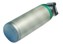 HF4: Green Spec. Battery Handle for Fiber Optic Laryngoscope blade. Size-AA/Stubby, Halogen Lamp, brass, chrome plated
